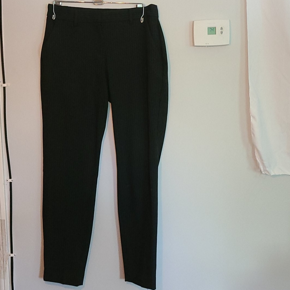 Pinstripe, Black Dress Pants